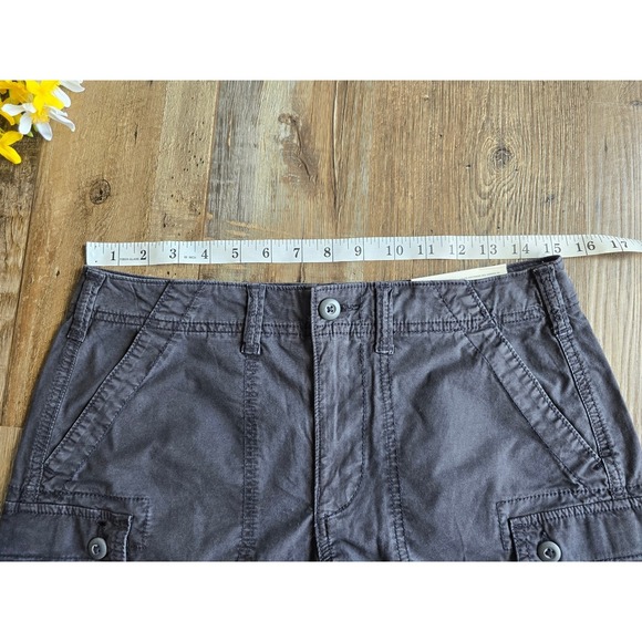 NWT American Eagle Boyfriend Shorts Size 4 30W Black/Gray Cargo Casual AEO - Picture 12 of 13